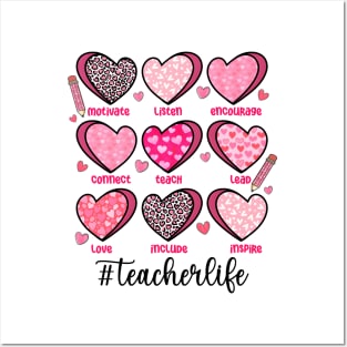 Teacher Valentines, Teacher Candy Hearts, Conversation Heart, Teacher Valentines Day, Retro Valentine, Teacher Life Posters and Art